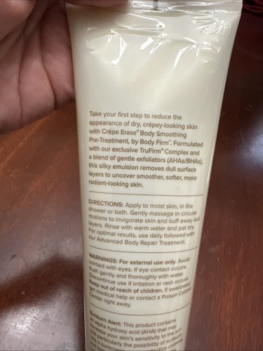Crepe Erase Body Firm Body Smoothing Pre-treatment, 10 Oz. Fragrance Free New - Picture 5 of 12