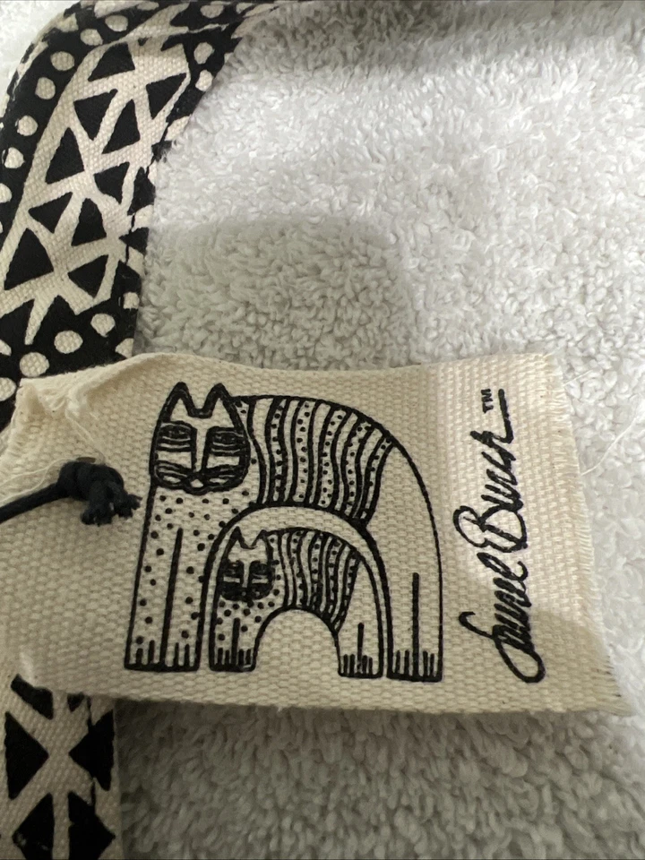 Bolso de Mano Lunares Gatos Gatos Laurel Burch Mediano Lona Algodón Foto 4 de 4