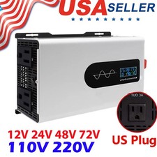 Pure Sine Wave Inverter 5000W 8000W Off Grid 12V 24V 48V 72V to 110V/220V 12000W