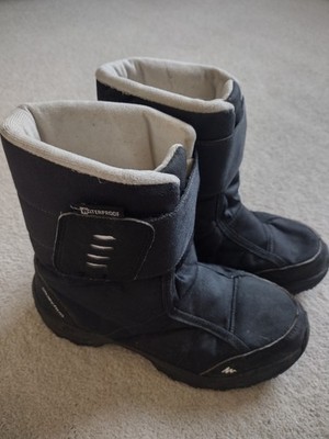 Quechua Decathlon Snow Boots Black Size 35 / UK 2.5
