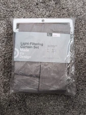 Made By Design Target CURTAIN SET 42"W X 63"L Light Filtering 2 Panels