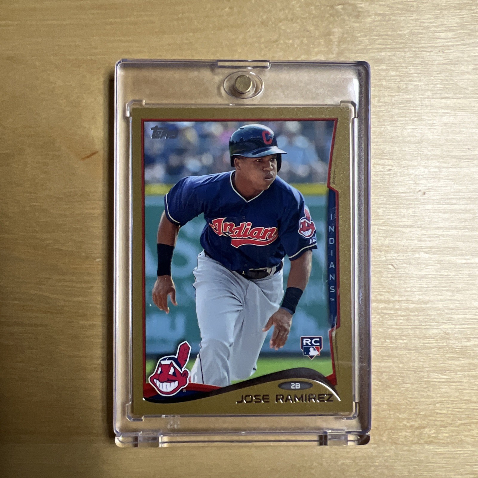 2014 Jose Ramirez Topps Gold Parallel #424 SP #/2014 Cleveland Guardians 