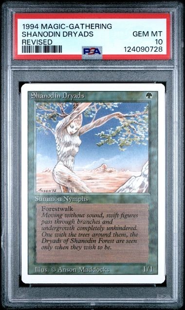 PSA 10 MAGIC The Gathering SHANODIN DRYADS REVISED PSA 10