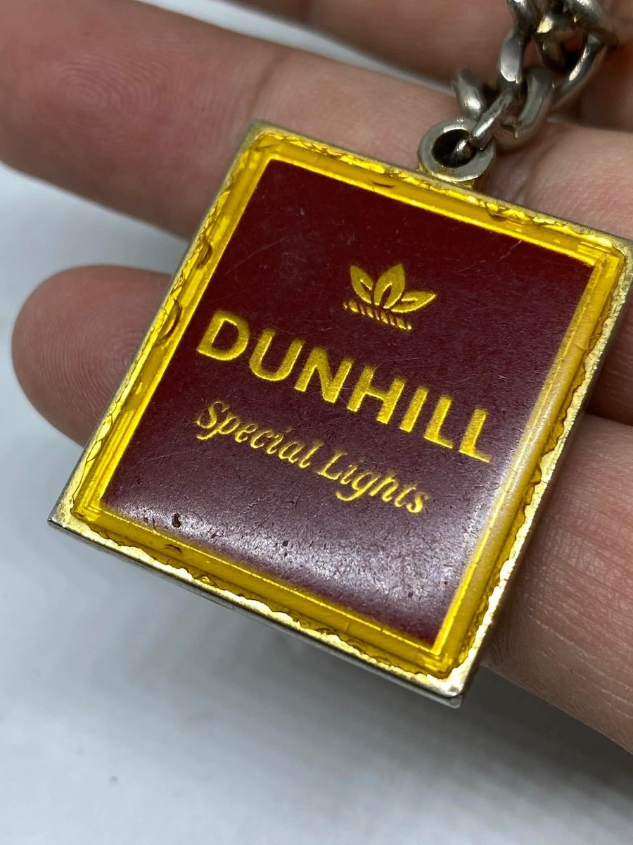 dunhillキーホルダー バンドコマ Vintage Dunhill Special Light Keychain Bordeaux Gold Tobacco Promo