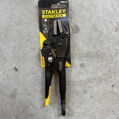 Stanley FMHT0-75467 Fatmax  Locking Mole Grip Curve Jaw Pliers 180mm - Black