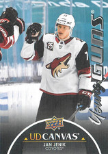 2021-22 Upper Deck Series 1 UD Canvas Young Guns Black Jan Jenik #C97