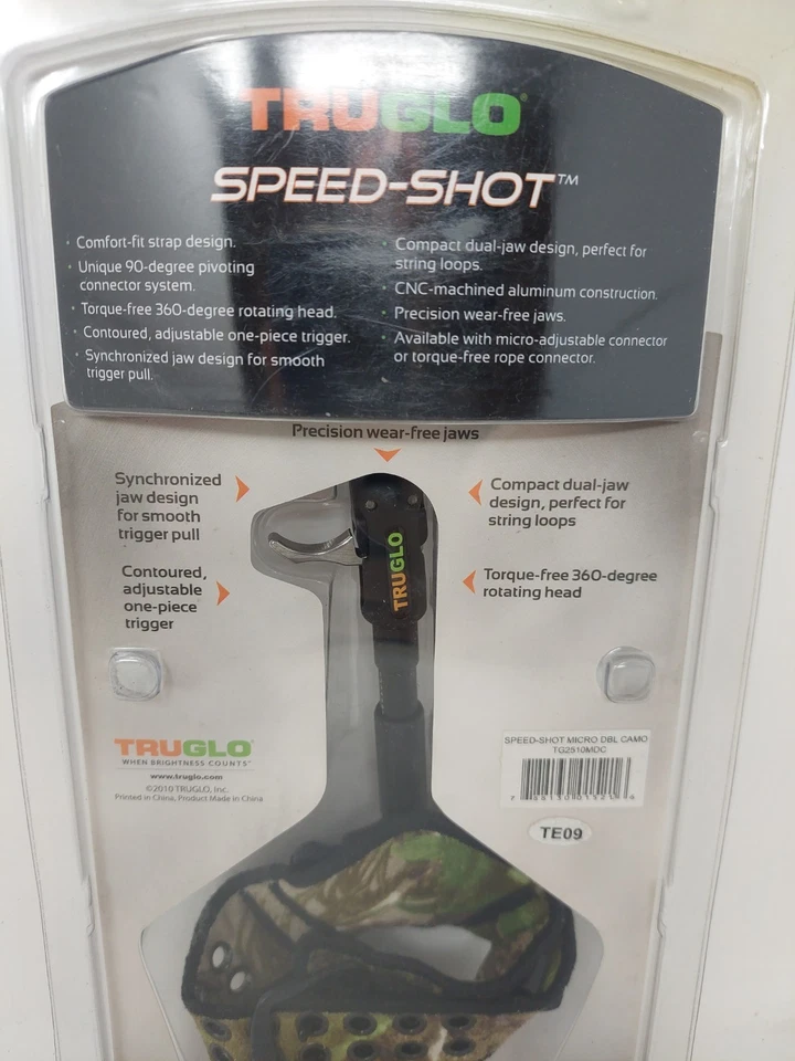 TRUGLO SPEED-SHOT Dual-Jaw Ultra-Quiet Micro-Adjustable Archery Release Trigger - Image 4 of 4