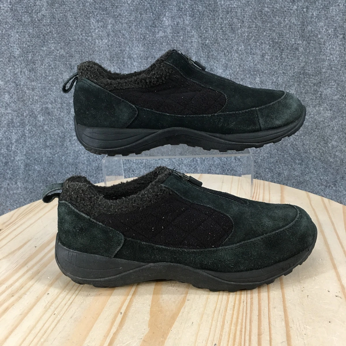 L.L Bean Men’s Size 9 Wide Black Suede Slip On Loafers Comfort Casual Shoes GUC LL Bean Mens Comfort Mocs Slip On Shoe Size 8.5 M Brown  main image 3
