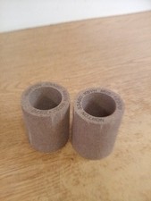 Lot Of 2 Norton 53A80-K8VH Grinding Wheels 12370 RPM 3-5/8"L X 2-3/8"W 1-3/4I.D