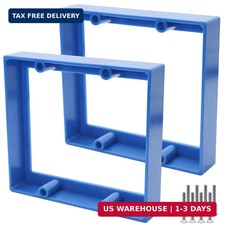 2-Pack 3/4" Double Gang Box Extender, 2 Gang Electrical Receptacle Outlet Extend