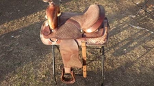 Western Saddle 14.5" Training Basketweave Quick and Easy Starter Worker