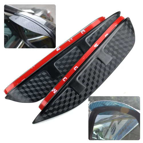 2pcs Rearview Mirror Rain Guard Cover Visor Shield Fit for Honda Civic 2016 2017 - Picture 1 of 6