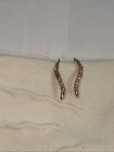 14k Solid Gold Diamond Earrings Weighs 1.64 Grams — photo 1