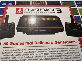 Atari Flashback 3 Classic Game Console 60 Games CIB Open Box Unused