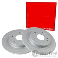 2X Herth+Buss 282Mm Bremsscheiben Hinten Passend FüR Honda Civic | J3314050