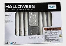 10 Pc Halloween Decorations Floating LED Candles with Remote LED At Home New