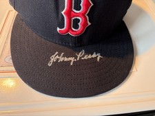 Johnny Pesky Autographed Boston Red Sox Hat Fleer Authenticated Original