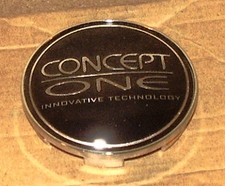 Concept One Wheels Black Custom Wheel Center Caps 1