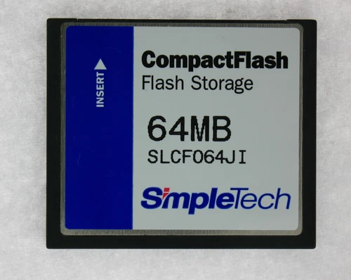 64MB 50pin CF CompactFlash Card Simpletech DRVCF064JI / SLCF064J-F TESTED