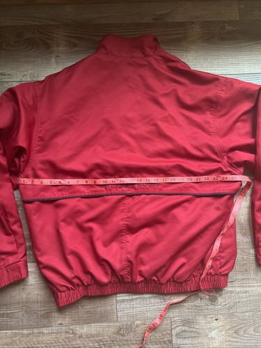 Cutter & Buck Coat XL Red And Dark Blue Weathertec Vintage - Picture 10 of 11