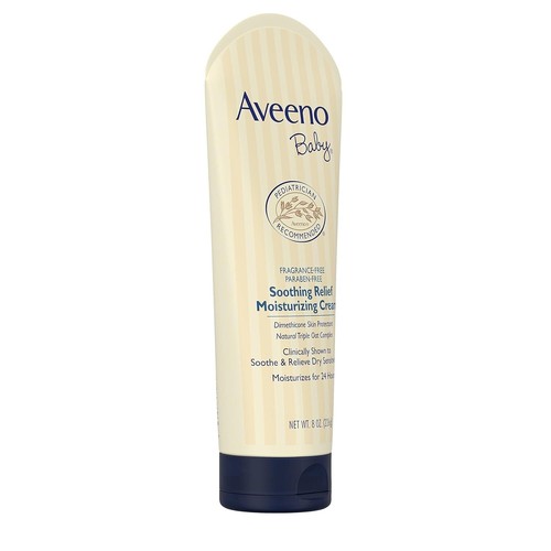 Aveeno Baby Soothing Relief Moisturizing Cream for Whole Body - 227 gm Free Ship - Picture 3 of 8