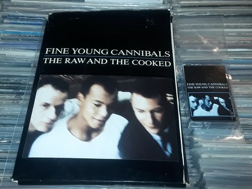 FINE YOUNG CANNIBALS RAW & THE COOKED USA ALT ART PROMO CASSETTE W/PACKET FOLDER
