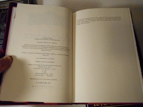 The Legacy Starless Night Ascendance R. A. Salvatore 3 dif Hard cover Book TSR - Imagen 14 de 18