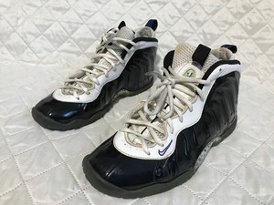 nike little posite one black game royal white