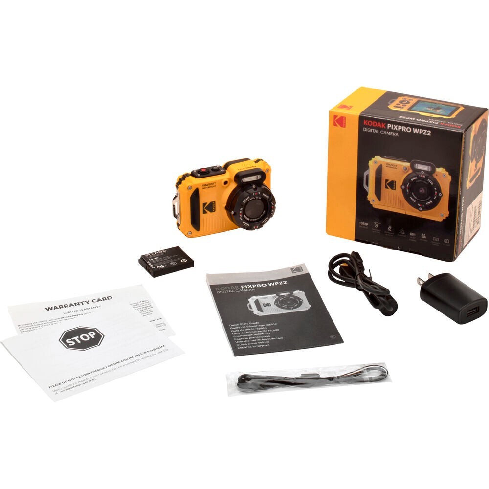Kodak PIXPRO WPZ2 16MP Compact Digital Camera - Yellow for sale