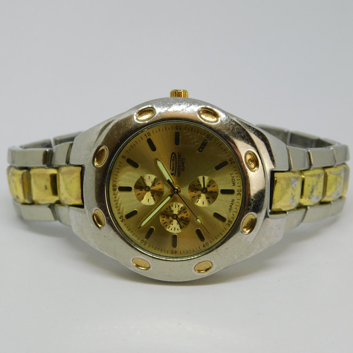 Marco Max Two Tone Quartz Analog Men's Fashion Watch 8