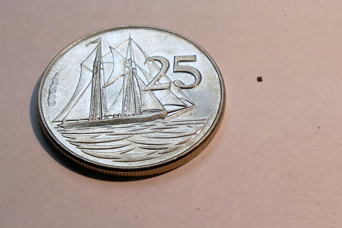 COIN35ページ Cayman Islands 1992 25 Cents Nickel Clad Steel Coin