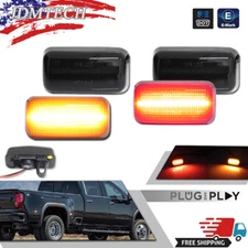 Dually Bed LED Side Marker Light For 2015-2023 Chevy Silverado GMC 2500HD 3500HD
