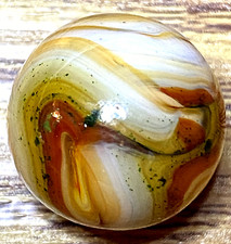 DAS/SAMMY'S/WV/JABO AVENTURINE OXBLOOD FLAMEY SWIRLED SHOOTER .65" M618