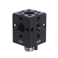 NICEYRIG Arri Mounting Screw Extension Bracket with 1/4" 3/8" Thread Holes 