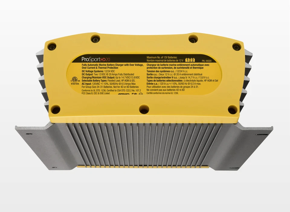 ProMariner ProSport HD 20 Battery Charger GEN 4 On-Board Marine Boat 20Amp 2Bank - Image 2 of 4