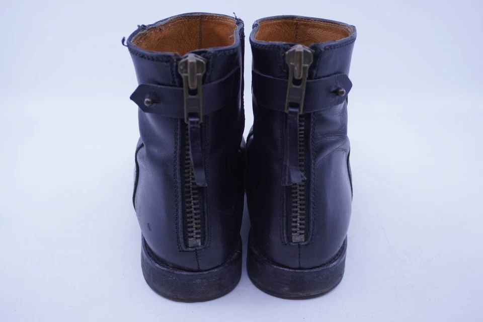 Botines MADEWELL para mujer de cuero negro The Hayes con cremallera trasera planos negros talla 8 Foto 2 de 4