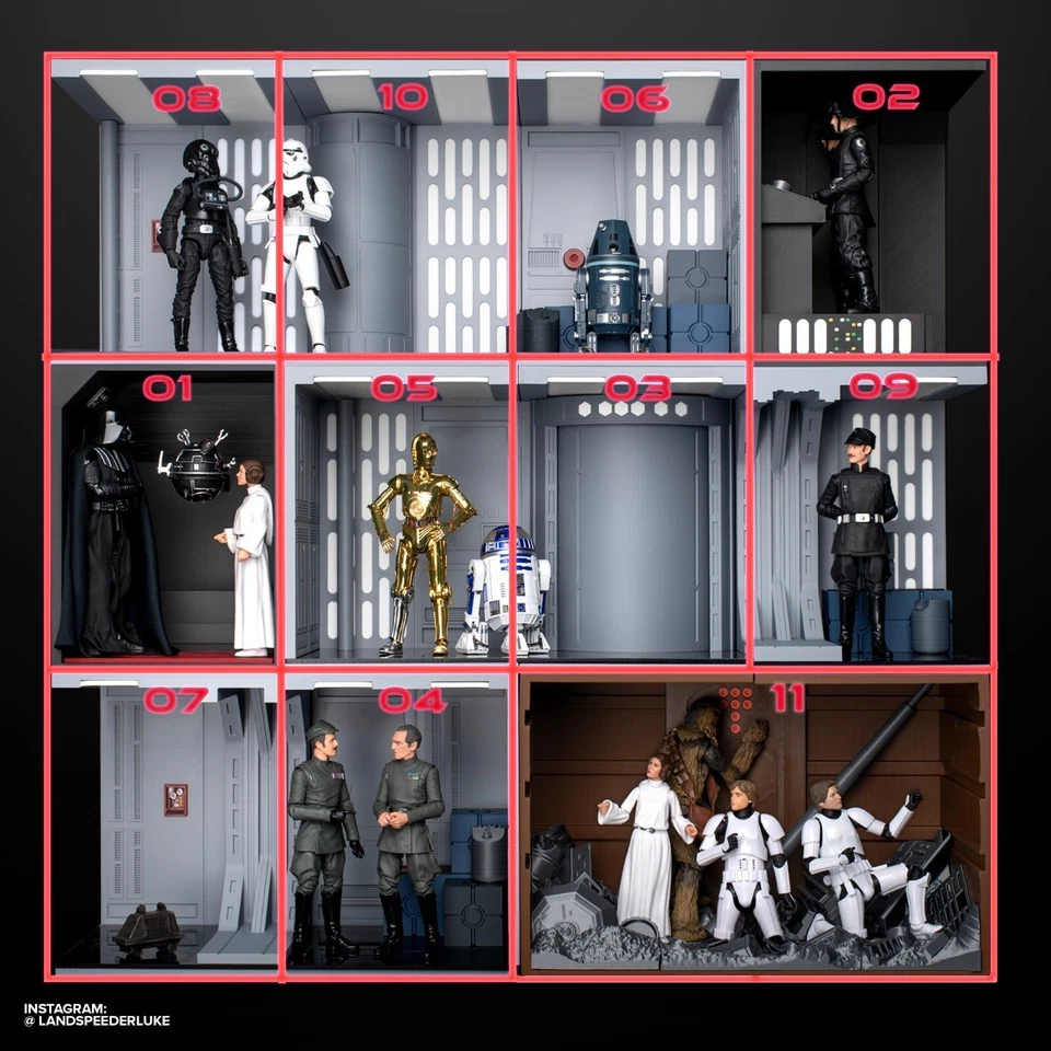 Death Star Station Stackers for 3.75" & 6" Figure Diorama (1:18 & 1:12 scales) - Image 2 of 3