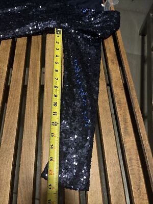Shein Blue Sequin Sparkling Cocktail Party Dress 15101452 Size S