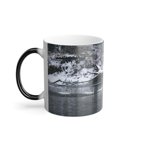 Farbwechsel Becher mit Winterlandschaft - 11 Unzen Kaffeetasse - Bild 4 von 5