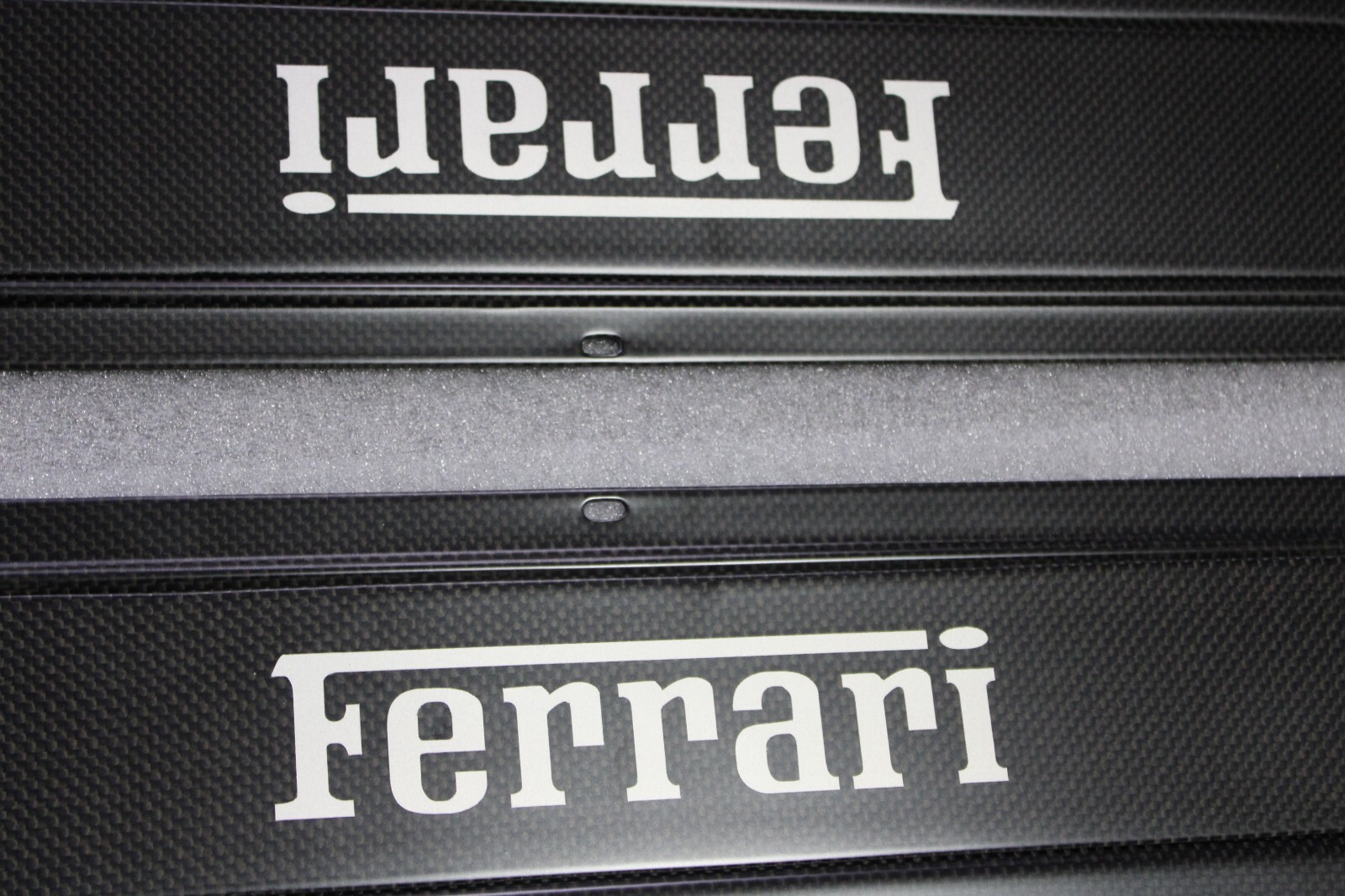 Ferrari 348, Carbon Fiber, Door Step Plate Set, RTUNED, New, P/N rtfe021ds348