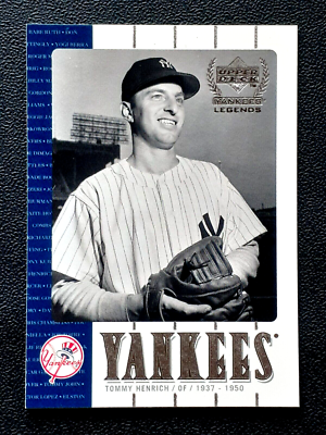 Buy 2000 Upper Deck Yankee Legends - Tommy Henrich #30 online | eBay