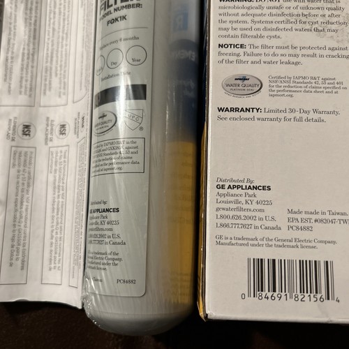 GE FQK1K Replacement Water Filter for sale online eBay
