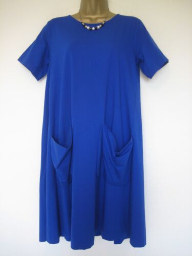 COS cobalt blue lagenlook dress size Small UK 10 -