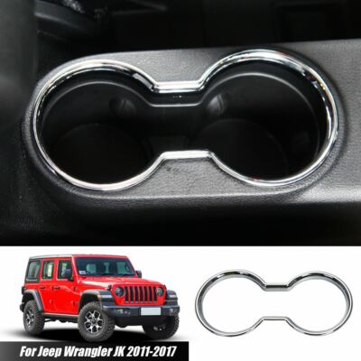 RT-TCZ Chrome Door Lock Switch Cover Trim For Jeep Wrangler JK JKU 2011-2017 - 2pcs Interior Accessories