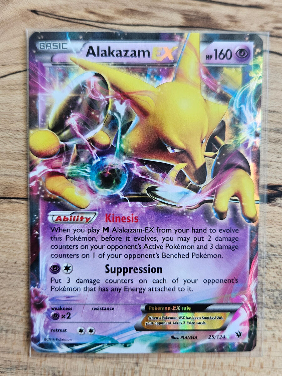 Alakazam EX - 25/124 - Pokemon Fates Collide XY Ultra Rare Card NM