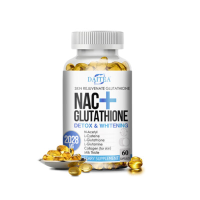 Nac+Glutathione Detoxification and Whitening 30 To 120 Capsules