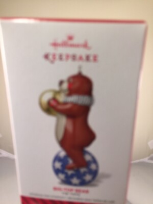 Hallmark ''Big Top Bear'' Pressed Tin Ornament 2014