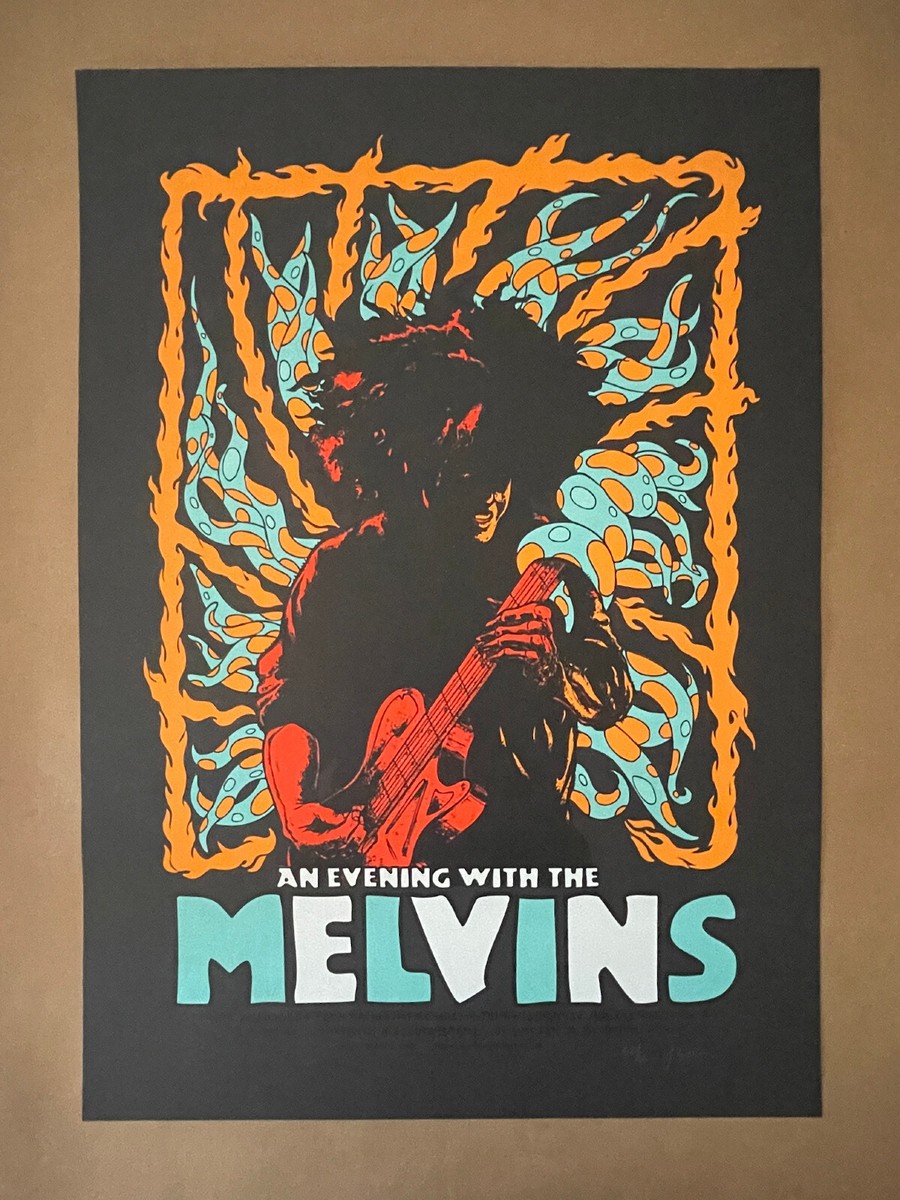 THE MELVINS Poster Brooklyn NY 2006 by Jermaine Rogers Silkscreen