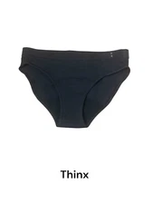 Thinx for All Bikini Women’s Period Underwear Moderate Absorbency Black Sz XL