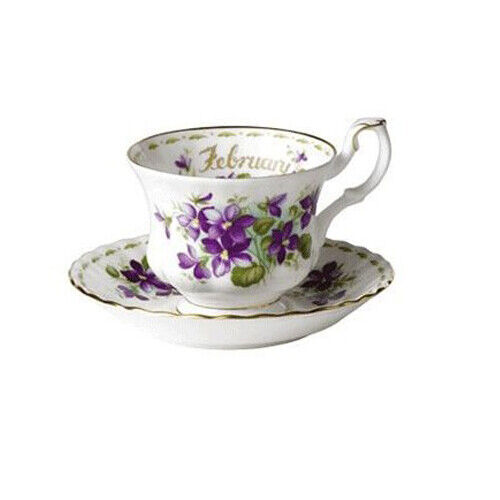 Tazza Del Mese "Royal Albert" Febbraio Caffè Porcellana Inglese